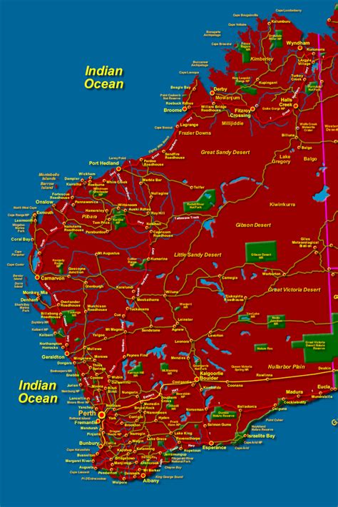 western australia tourist attractions map insiderpujcom