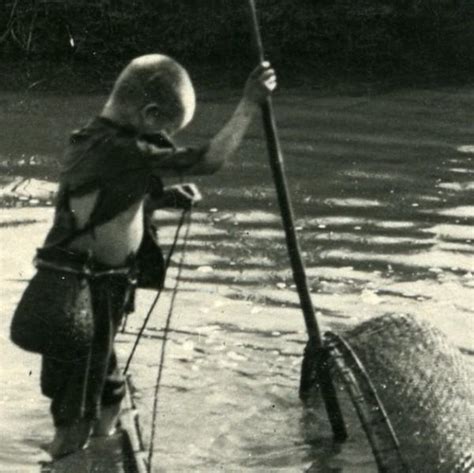 Vietnam Indochina Tonkin Hung Hoa Fishermen In Rice Fields Old Photo