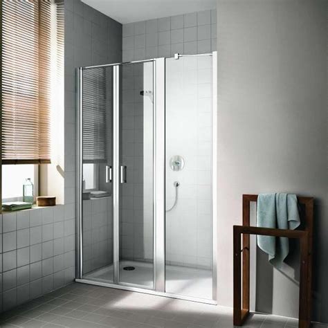 Paroi de douche pivotante largeur 120 cm hauteur 200 cm profilé argent