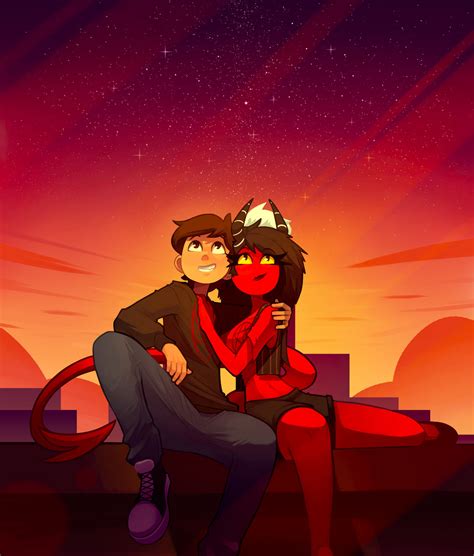 Cody And Kim Under The Stars By Rack44 On Deviantart