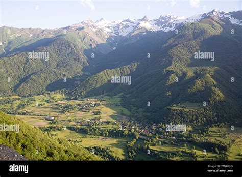 Wandern Wandern Wanderer Wanderung Bauernhof Landwirtschaft Fotos Und