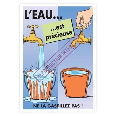 Affiche S Curit L Eau Est Pr Cieuse Graphito Pr Vention