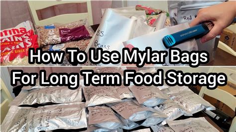 How To Use Mylar Bags Oxygen Absorbers For LONG TERM FOOD STORAGE In