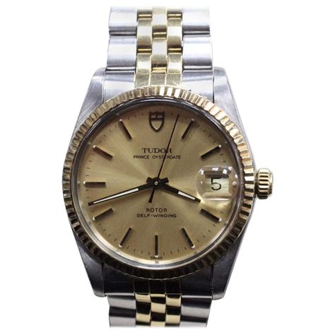 Rolex 75203 Tudor Prince Oyster Date 14 Karat Yellow Gold And Stainless Steel At 1stdibs Tudor