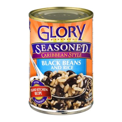 Glory Foods Seasoned Caribbean Style Black Beans And Rice 15 Oz