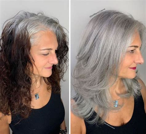 75 Women That Embraced Their Grey Roots And Look Stunning Silver Hair Color Grey Hair Color