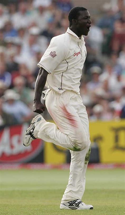 Darren Sammy Celebrates One Of His Seven Wickets Espncricinfo