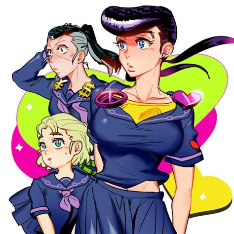 Okayasu Koichi And Josuke Genderbend Jojos Bizarre Adventure Imagenes Chibi Personajes