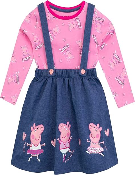 Peppa Pig Ensemble Robe Chasuble Et Haut Fille Amazon Fr Mode