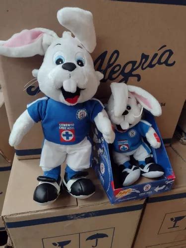 Peluche Conejo Cruz Azul Grande Con Sonido Meses Sin Intereses