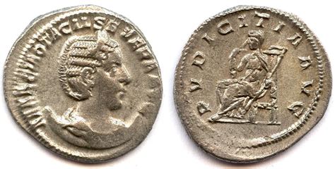 Otacilia Severa 244 249 JKr Antoninianus Rooma Holmasto