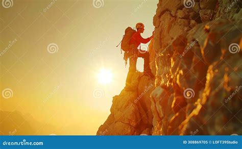 Generative Ai Couple Of Hikers Helping Each Other Climbing A Mountain