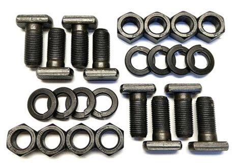 Big Ford 9 Inch Axle Retainer Bolt Kit T Bolts Backing Plate Big For Old Ebay