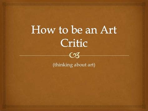 Art criticism