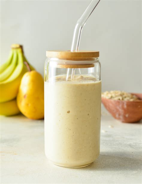 Pear Banana Protein Smoothie Sip Sip Smoothie