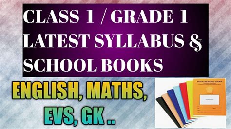 Class 1 Syllabus All Subjects Class 1 Latest Syllabus And School Books For Cbse And Icse 2021 22