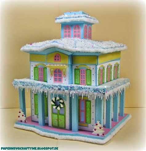 Candy Glitter Putz Mistletoe Manor Svgcuts Disney Christmas Village