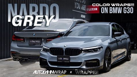 BMW 5 Series G30 Wrapped In Nardo Grey YouTube