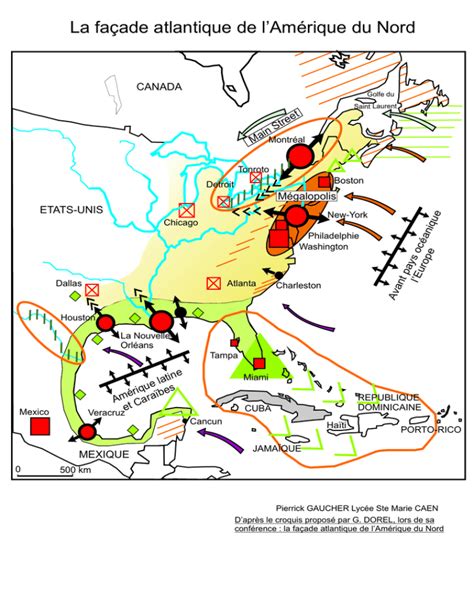 La Fa Ade Atlantique De L Am Rique Du Nord