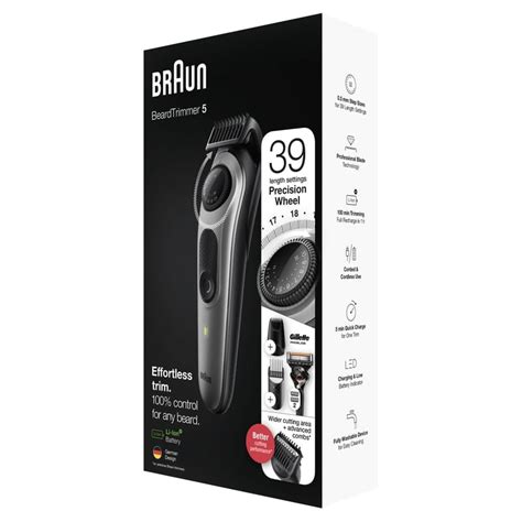 Braun Beard Series 5 BT5365 Ampla zona de corte 2 pentes de precisão