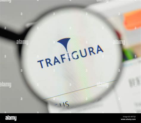 Milan, Italy - November 1, 2017: Trafigura Group logo on the website ...