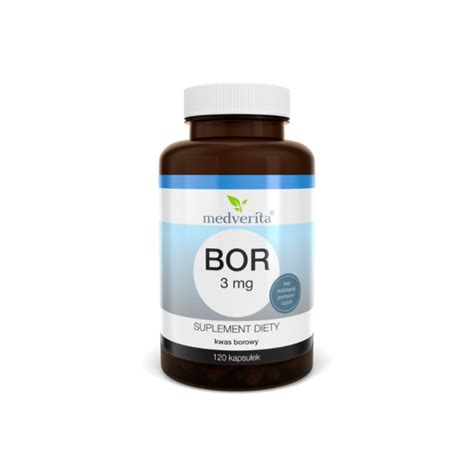 Bor 3 Mg Medverita 120 Kaps Biozdrowy