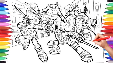 Teenage Mutant Ninja Turtles Movie Coloring Pages