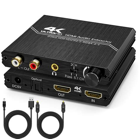 Tendak Extractor De Audio Hdmi K Hdmi A Hdmi Con Spdif Ptico