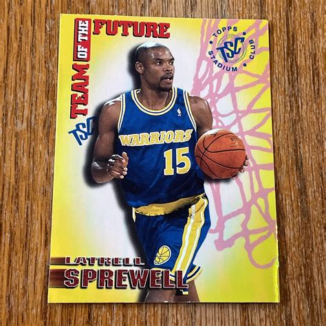 Latrell Sprewell Topps Stadium Club Team Of The Future Sample