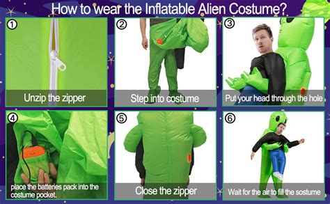 Sjwns Inflatable Costume For Adult Alien Halloween Inflatable Costumes Alien