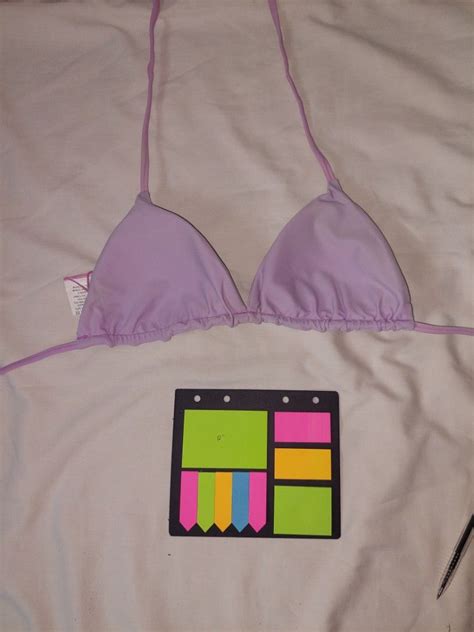 Lavender Bikini Top Women S Fashion Swimwear Bikinis Swimsuits On Carousell