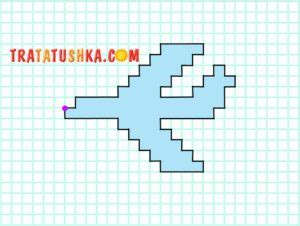 Графічний диктант по клітинках – тварини, птахи, комахи