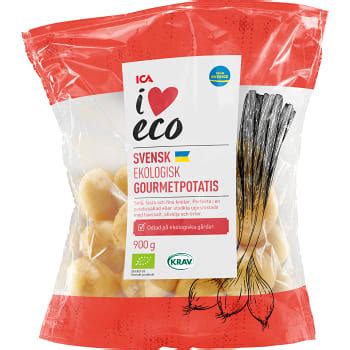 Gourmetpotatis Ekologisk 900g KRAV Klass 1 ICA I Love Eco Handla Mat