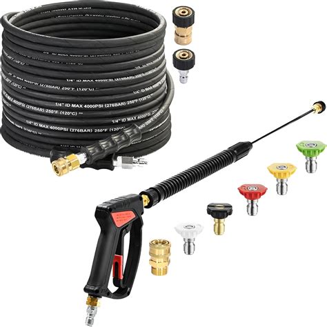 Amazon TOOLCY Pressure Washer Hose And Gun Kit Lightweight