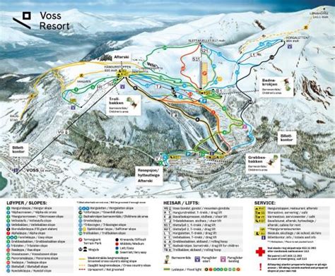 Mapy Tras W Voss Resort