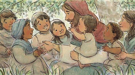 Jesús bendice a los niños Historias del Nuevo Testamento