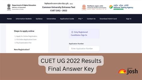 Cuet Ug 2022 Final Answer Key Released