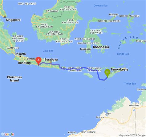 Ini Jarak Dan Estimasi Lama Perjalanan Kab Bantul Kota Kupang Navi Id