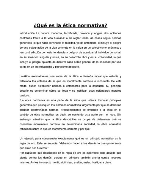 Modalidades De La Etica Normativa 5