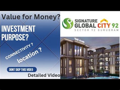 Signature Global City 92 New Launch In New Gurgaon Low Rise Floor