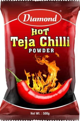 Diamond Organic Dried Red Super Hot Teja Chilli Powder G Pouch Pack