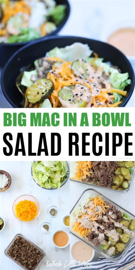 Easy Big Mac Salad Big Mac In A Bowl Whole Lotta Yum