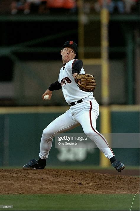 Pitcher Orel Hershiser Of The San Francisco Giants In Action During