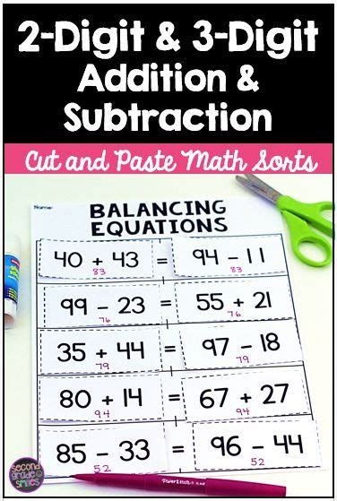 Addition Cut And Paste Printable Free Pdf