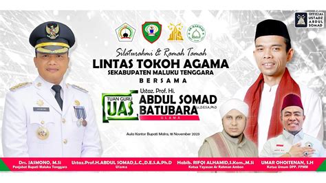 Live Silahturahmi Ramah Tamah Lintas Tokoh Agama Se Maluku Urata