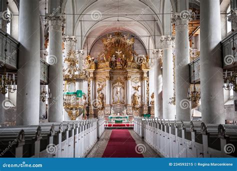 The Aisle Of A Altar Inside Liepaja Holy Trinity Cathedral With Church