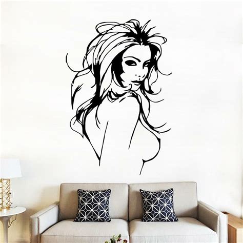 Naked Sexy Lady Wall Decals Naked Woman Silhouette Wall Decal