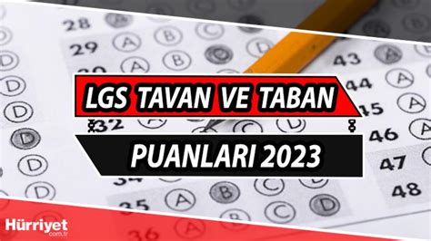 LGS TABAN PUANLARI VE BAŞARI SIRALAMASI 2023 MEB lise taban puanları