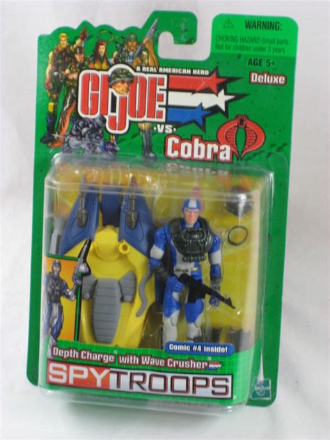 Gi Joe Spy Troops Figure Set Depth Charge W Wave Crusher