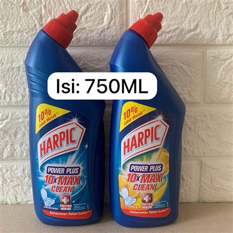 Jual Harpic Power Plus Original Citrus 10x Mac Clean 750ml Bottle